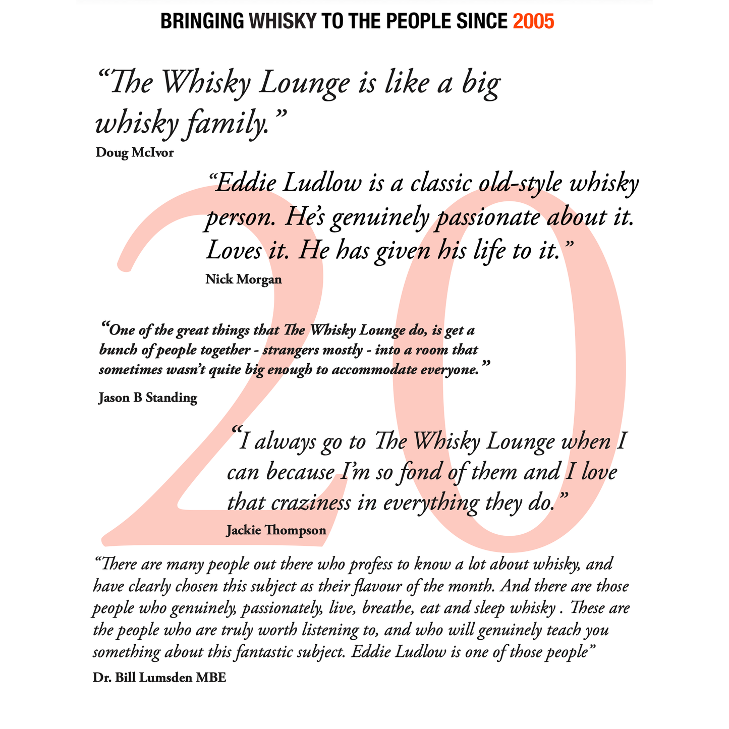 20 Years of Bringing Whisky to The People - Book