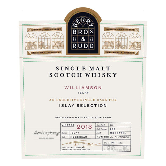 Berry Bros. & Rudd - Williamson (Laphroaig) 2013 - The Whisky Lounge Exclusive